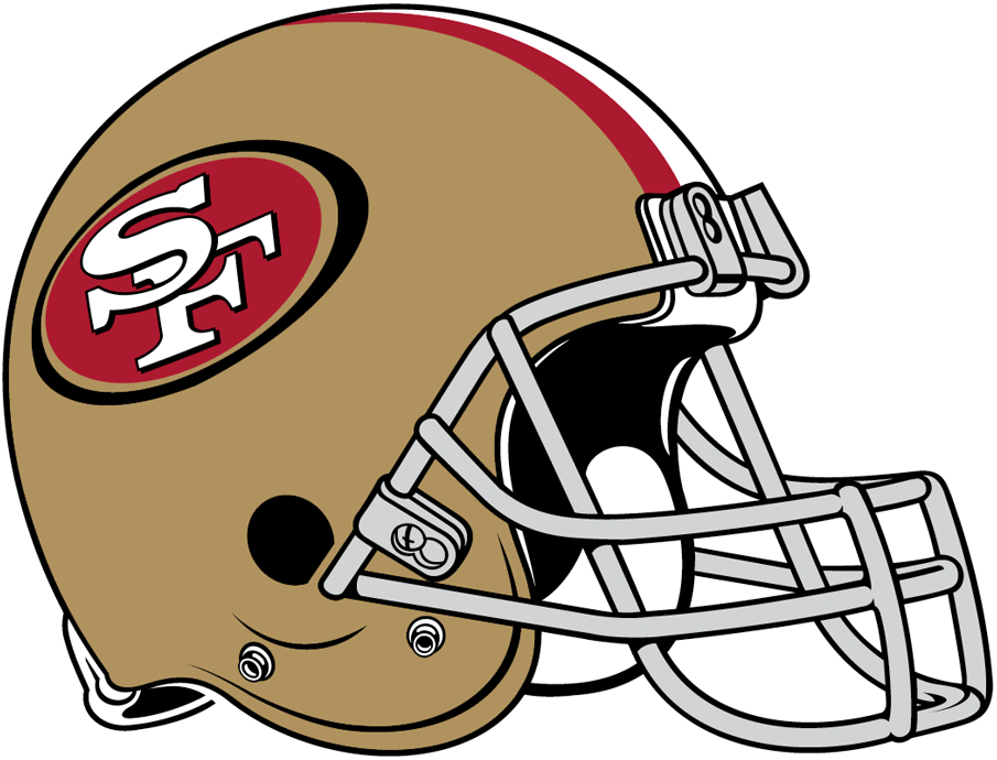 San Francisco 49ers 2009-Pres Helmet Logo t shirt iron on transfers...